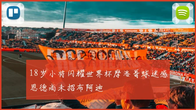 18岁小将闪耀世界杯摩洛哥球迷感恩德尚未招布阿迪